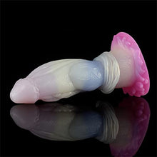 Load image into Gallery viewer, Realistic Monster Dildo Squirting Toys 7.79&quot; Flexible Thick Silicone Dildo Adult Sex Toy with Suction Cup (Jellyfish Color)
