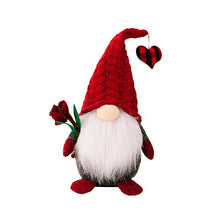 Load image into Gallery viewer, Christmas Decorations Bundle Valentine&#39;s Day Gift Red Knit Cap Doll Doll Furnishing Articles Furnishing Articles Couples (RD1, One Size)
