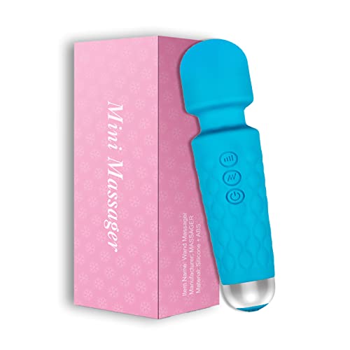 Vibrating Massager for Adults, Personal Massager for Women, More Than 20 Frequencies and 8 Modes, Integrated Waterproof Design Suitable for Any Scenario, Blue(6 * 1.5 INCH)