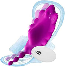 Load image into Gallery viewer, Clitoris Vibrator, Vibrant Couple Sex Stimulation Vibrator, Remote Control, Control Vibrator, Wearable Motor Vibrator with 10 Vibration Modes Waterproof Remote Control Butterfly
