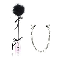 Load image into Gallery viewer, SM Bondage Kit Toy Under Bed Restraint System Sex Toy Leather Spanking Paddle Hand Slapper with Nipple Clamps Chain Nipple Clips Nipple Jewelry Nipple Toys
