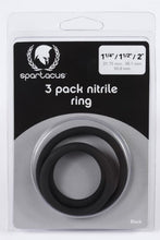 Load image into Gallery viewer, Spartacus Nitrile C Ring Set Black
