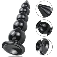 Load image into Gallery viewer, Super Long Thick Anal Beads Butt Plugs,Strong Suction Cup Butt Plug Sex Toys Prostate Massage Anal Trainer Dildo Anal Toy for Man Woman and Couples G-spot Stimulator Anal Training (5 Beads)
