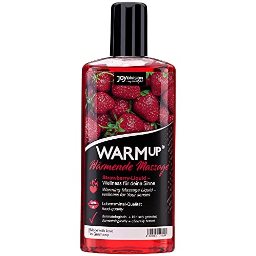 Joydivision Warm Up Flavored Massage Oil, Strawberry, 5.07 Ounce