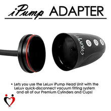 Load image into Gallery viewer, LeLuv Black iPump Smart LCD Head with Adapter Penis Pump 12 x 1.35 inch Cylinder
