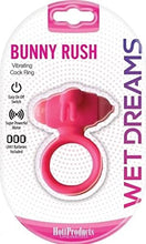 Load image into Gallery viewer, Hott Products Unlimited 69999: Wet Dreams Bunny Rush Cock Ring W/Rabbit Ears
