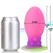 Load image into Gallery viewer, Anal Plug Silicone Anal Sex Anal Plug Anal Massage Plug with Strong Suction Cup Luminous Anal Plug for Male and Female Couples (XL)
