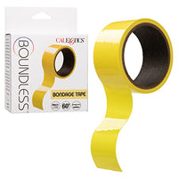 CalExotics Boundless Bondage Tape, Static and Electrostatic, BDSM Adult Restraint Yellow - SE-2702-97-3