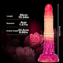 Load image into Gallery viewer, 10.24&quot; Extra Long Dildo Realistic Horse Dildo Women Sex Toy, Huge Flexible Dildo with Suction Cup Butt Plug, Silicone Dildo Adult Anal Toy for Couples (Purple)
