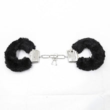 Load image into Gallery viewer, APaisix Soft Plush Toys with Key Handcuffs Toy Clip Fake Police Uniform Props Accessories Holiday gift/party/Game props/cosplay (Black)
