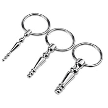 Load image into Gallery viewer, Urethral Sounds Multi Beads Urethral Penis Plug 3 Pcs Stainless Steel Urethral Dilators with Different Size for Male Masturbating
