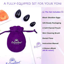 Load image into Gallery viewer, ExSoullent Yoni Eggs &amp; Soap Bundle - Obsidian Yoni Eggs Certified and Lavender Yoni Soap | Soothe. Rejuvenate. Heal
