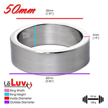 Load image into Gallery viewer, Eyro 5mm Width Stainless Cock Ring with (50mm) 1.97&quot; Inside Diameter by 20mm Height
