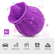 Load image into Gallery viewer, Rose Toys Vibrator for Women, Clitoral Vibrator Sex Stimulator with 10 Mind-Blowing Tapping Modes, Nipple Teasing Clitoris Masturbating Things for Sexual, Vibrating Adult Sex Toy (purple15)
