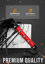 Load image into Gallery viewer, MALINERO Faux Leather Sex Whip, BDSM Set Whip, Riding Crop For Sex Play, Sex Flogger Spanking Adult BDSM Set Sex Play
