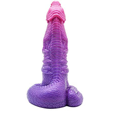 Load image into Gallery viewer, Ryoto Dragon Suction Cup Fantasy Dildo - Deep Pink/Purple Heart Color Scheme - Handmade in The USA - Adult Toys, Sex Toys (Mini)
