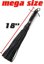 Load image into Gallery viewer, RIDIN Horse Whip 18&quot; - Faux Leather Whip for Horses - Equestrian Horse Crop
