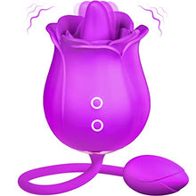 Load image into Gallery viewer, Rose Sex Toys Vibrator Dildo - Adult Toys with 9 Tongue Licking &amp; 9 Thrusting Vibrators, Women Sex Toy Dildos Rose Clitorial Stimulator G Spot Nipple Anal, Female Adult Sex Toys &amp; Games
