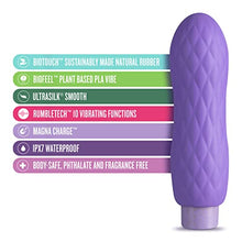 Load image into Gallery viewer, Blush Gaia Eco Bliss Plant-Based 4&quot; Waterproof Multifunction Powerful Vibrator in Lilac Sustainably Made of BioTouch &amp; BioFeel Worlds First Plant Vibe Vagina Anal Play Pleasure Adult Sex Toy Couples
