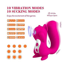 Load image into Gallery viewer, Squirrel Sucking Vibrator Sucker Toy ~ Tongue Sucking Vibrator Licking Suckers Ladies Sucking for Relaxing Fun ~ Squirrel Sucking Massager - For Panty Stimulation Fun Personal Toy Vibrator for Women a
