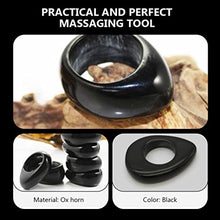 Load image into Gallery viewer, DOITOOL Pro Tools Massaging Ring Ox Horn Ring: Black Foot Massage Finger Rings Acupressure Ring Tool Foot Scraper Rings for Adult
