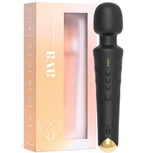 Load image into Gallery viewer, [Premium Personal Water Resistant Vibrators] - 20 Patterns &amp; 8 Intensity - Rechargeable [6 Hour Run Time] Wand - Sexual Vibrator for Her | Adult Toys for Pleasure | Wand Massager Vibrator (Black)
