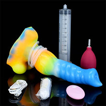 Load image into Gallery viewer, Realistic Vibrator G-spot Vibrating Dildo 10.23 Inch Squirting Luminous Silicone Bullet Vibrator with Suction Cup 10 Vibration Modes Rechargeable Dildo with Remote Control Adult Sex Toy for Women
