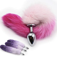 Load image into Gallery viewer, XIAOKUGUA New Anal Plug Beads Metal Butt Plug Role Play Flirting Fetish Adult Sex Toy (Color : Purple)
