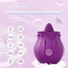 Load image into Gallery viewer, Sex Tongue for Licking ?Rose Toy for Woman Clitorals Stimulate, Electric Women Relaxing Sex Toys, Woman Suction 10 Modes Vibrating Toy-S30 (Color : Purple)
