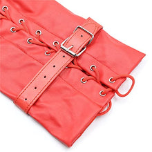 Load image into Gallery viewer, THAT NIGHT PU Bondage Handcuffs Leather Tied Hand Gloves Hook Handcuffs Adult Sexy Toys Accessory Bundled Hands Cosplay Red
