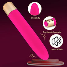 Load image into Gallery viewer, G Spot Bullet Vibrator for Women Clitoral Stimulation, Rechargeable Tapered Clitoris Massager Woman Sex Toys, Nipple Stimulator with 7 Vibration Modes Adult Toys (Pink)
