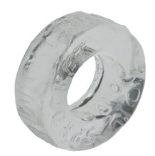 Load image into Gallery viewer, Sprocket Cock Ring (Jumbo Super Stretchy Version of Screwballs Cockring) by Oxballs (Clear)
