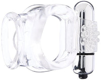 Hott Products Unlimited 53686: Wet Dreams Vibrating Super Stud Sling Clear