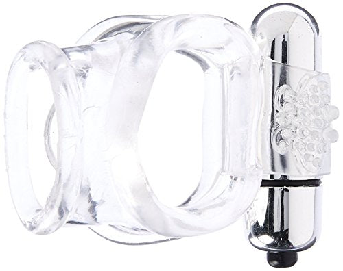 Hott Products Unlimited 53686: Wet Dreams Vibrating Super Stud Sling Clear