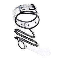 Load image into Gallery viewer, PartyKindom Transparent Choker Traction Rope Leather Neck Collar Adult Pleasure Toys for Adults Couple Home Hotel Decor for Banquet Celebration Favors
