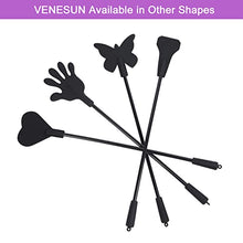 Load image into Gallery viewer, VENESUN 14inch Silicone Butterfly Spanking Paddle, Spanking Crops for Adults BDSM Play, Black
