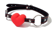 Load image into Gallery viewer, Red Heart Silicone Open Mouth Ball Gag Fetish Restraint
