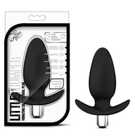 Premium Platinum Silicone Powerful 10 Vibrating Function Waterproof Silicone Anal Anchor Butt Plug -- Sex Toy for Women -- Sex Toy for Men (Black)