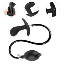 Load image into Gallery viewer, Inflatable Anal Plug, Liquid Silicone Butt Plug Anal Training Sex Toy Detachable Needle Masturbation Toys for Men Women
