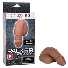 Load image into Gallery viewer, CalExotics SE-1581-30-3 Packer Gear 5&quot;/12.75 cm Silicone Packing Penis - Brown
