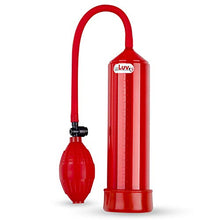 Load image into Gallery viewer, LeLuv Easyop 2.25 Inch by 9 Inch Cylinder Penis Pump Red Bgrip Ball Handle and Soft TPR Vacuum Seal
