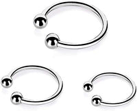 Imperia 18+ Adults Only Sex Toys Collection Cock Rings Stainless Steel Penis Rings Glans Ring Rings Adult Sex Toys Set (2 Joy Balls, 32+35+40MM)