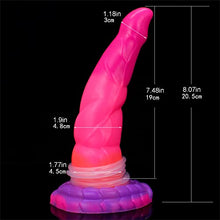 Load image into Gallery viewer, 8.07&quot; Luminous Squirting Dildo Silicone Anal Dildo Butt Plug Toy for Women, Realistic Ejaculating Dildo Suction Cup Dildo Adult Sex Toy, Flexible Dildo Anal Plug
