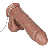 Load image into Gallery viewer, California Exotics The Vibrating Emperors Better Than Real Vibrator with Suction Cupt, Brown, 8 Inches
