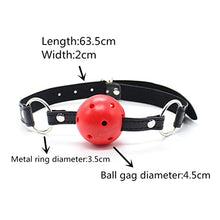 Load image into Gallery viewer, COVETHHQ Accessories BDSM Bondage Harness Ball Open Mouth Gag Fetish Men Slave Adult Games Erotic (Color : Leopard Print B)
