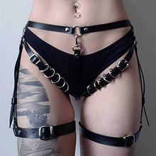 Load image into Gallery viewer, Women Punk Leather Body Belt Suspenders Lingerie Gothic Garter Belts Sexy Adjustable Waist Belts for Party Women and Girls
