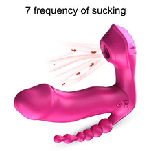 Load image into Gallery viewer, Sex Tounge Vibrator for Licking and Sucking with Dildo for Women Rose clitoralis Vibrator with 7 Modes
