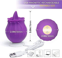 Load image into Gallery viewer, Sex Tongue for Licking ?Rose Toy for Woman Clitorals Stimulate, Electric Women Relaxing Sex Toys, Woman Suction 10 Modes Vibrating Toy-S30 (Color : Purple)
