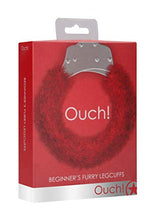 Load image into Gallery viewer, Ouch! Beginner&#39;s Legcuffs Furry, Red
