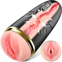 Load image into Gallery viewer, Automatic Male Masturbator with 10 Vibrations for Penis Stimulation, Electric Pocket Pussy for Male Stroker, Realistic Textured 3D Vagina, Man Masturbation Sex Toy for Men Male Adult Sex Toys
